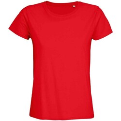 Vêtements Femme T-shirts manches longues Sols Pioneer Rouge