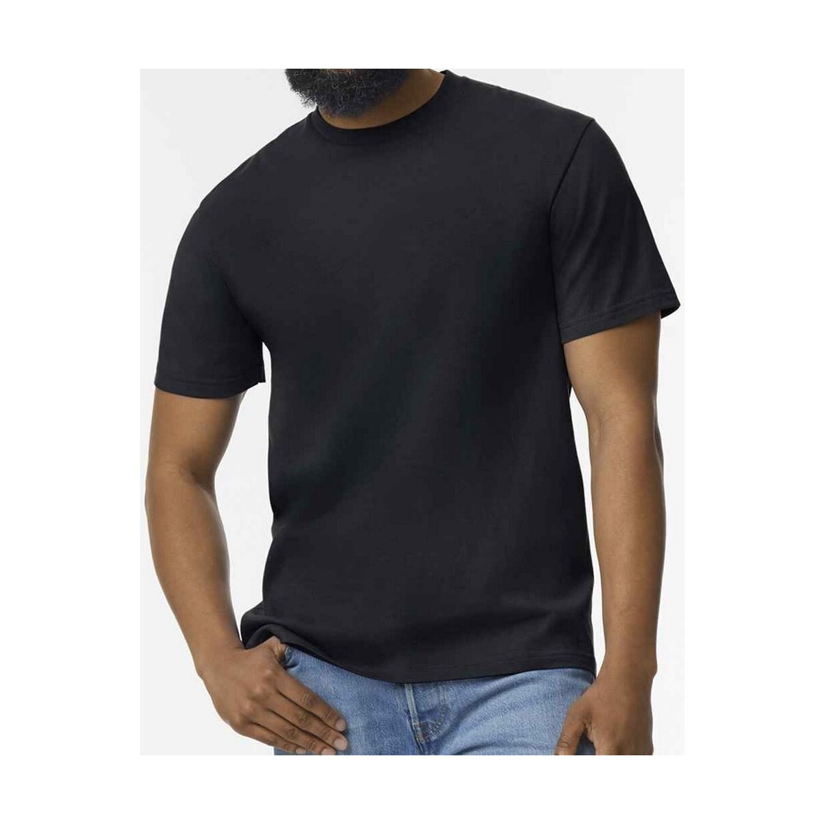 Vêtements Homme T-shirts manches longues Gildan GD15 Noir