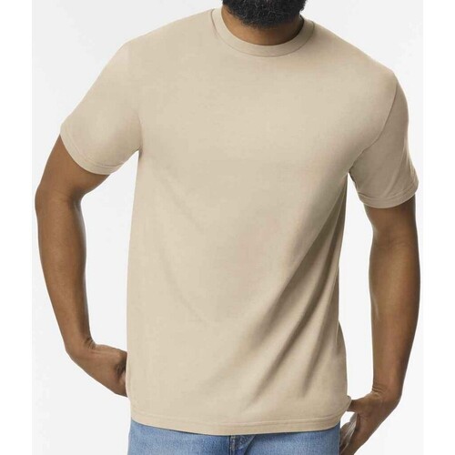Vêtements Homme T-Shirt mit Swoosh-Print Weiß Gildan GD15 Multicolore