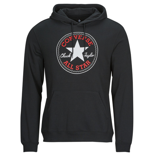 Vêtements Homme For Kurtki Converse GO-TO ALL STAR PATCH FLEECE PULLOVER HOODIE Noir