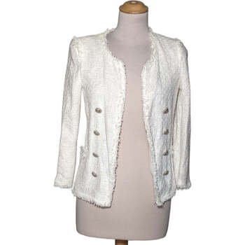 Vêtements Femme Gilets / Cardigans Zara Gilet Femme  34 - T0 - Xs Blanc
