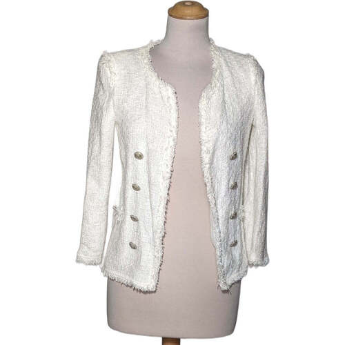 Vêtements Femme Gilets / Cardigans Zara gilet femme  34 - T0 - XS Blanc Blanc
