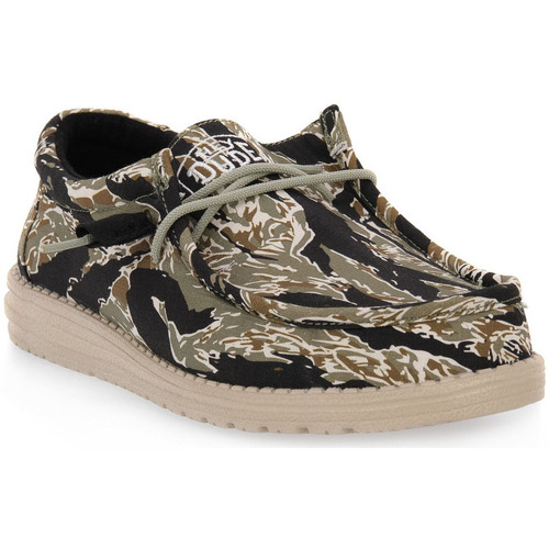 Chaussures Homme Baskets mode HEY DUDE 9CJ WALLY CAMOUGLAGE Vert