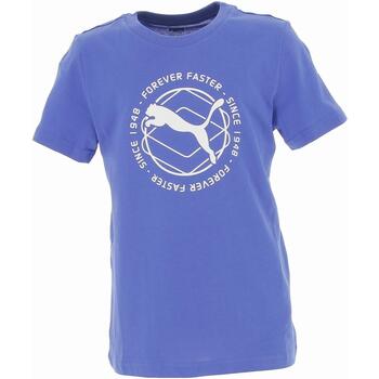 Vêtements Garçon T-shirts manches courtes Puma Jr activ graf tee Bleu