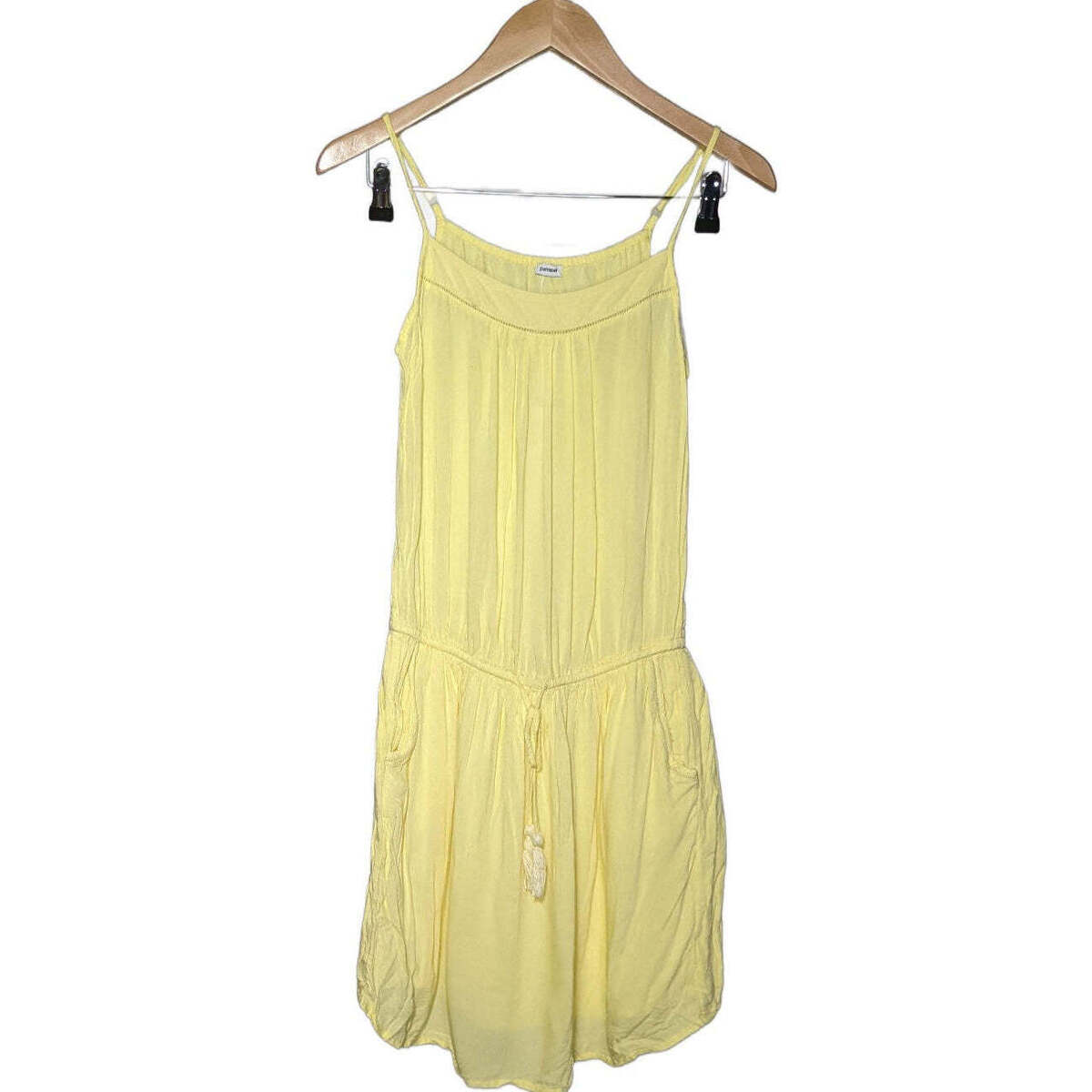 Vêtements Femme Demandez votre CB Gold Mastercard JmksportShops Gratuite robe courte  36 - T1 - S Jaune Jaune