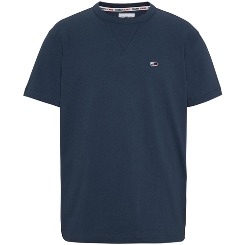 Vêtements Homme T-shirts & Polos Tommy Jeans T shirt homme Tommy Hilfiger Ref 60281 C87 Marine Bleu