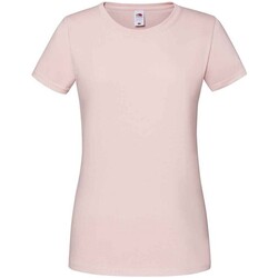 Vêtements Femme T-shirts manches longues Fruit Of The Loom Iconic Rouge