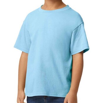 Vêtements Enfant Heavy Grenat Mc Coton Gildan GD15B Bleu