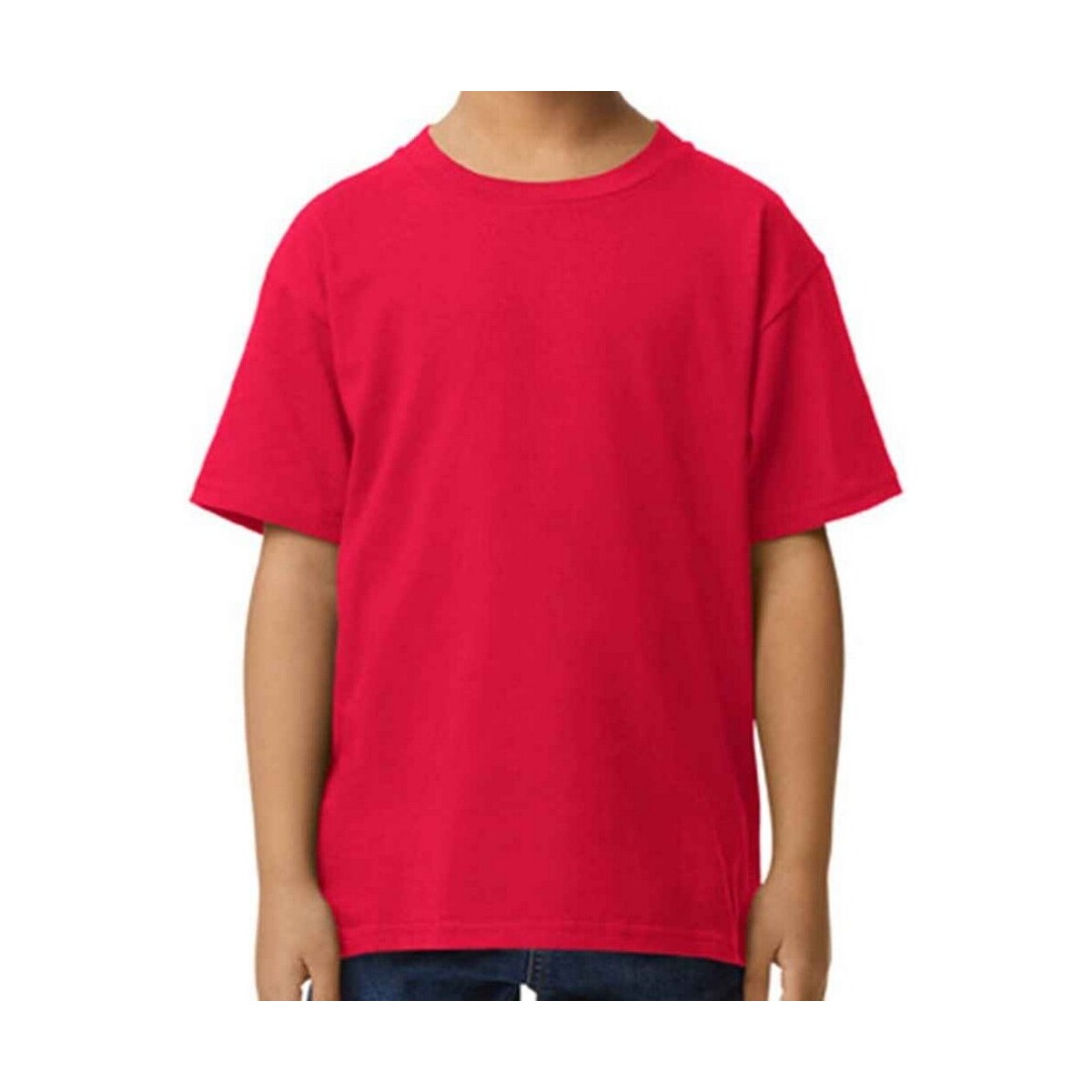 Vêtements Enfant T-shirts manches longues Gildan GD15B Rouge