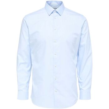 Vêtements Homme Chemises manches longues Selected 16080200 METHAN-LIGHT BLUE Bleu