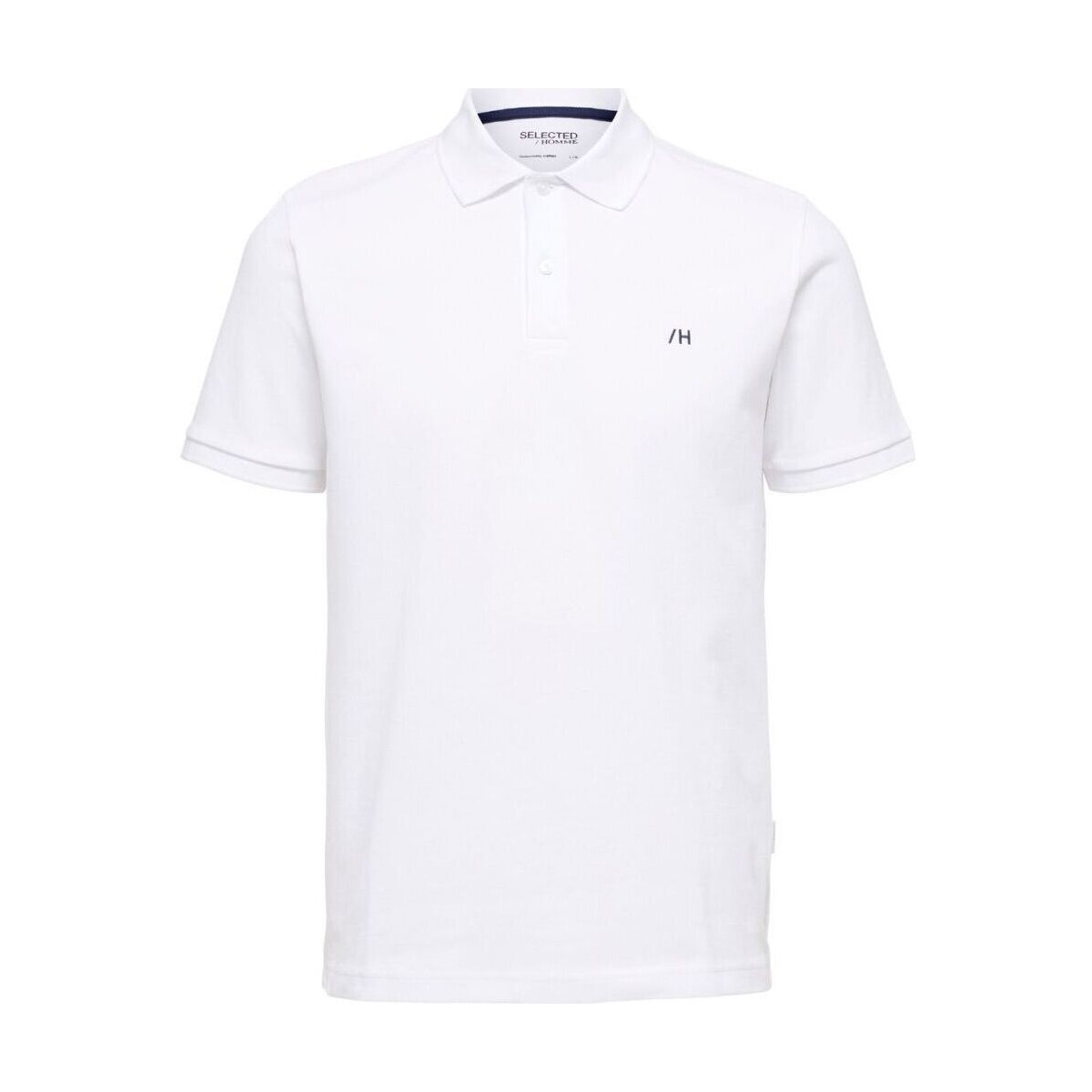 Vêtements Homme T-shirts jacket & Polos Selected 16087839 DANTE-BRIGHT WHITE Blanc