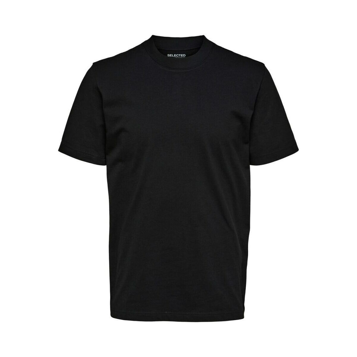 Vêtements Homme T-shirts & Polos Selected 16077385 RELAXCOLMAN-BLACK Noir