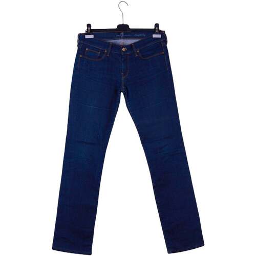Vêtements Femme Jeans 7 for all Mankind Jean Long droit en coton Bleu