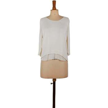 Vêtements Femme Débardeurs / T-shirts sans manche Belair Blouse en soie Blanc