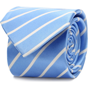 cravates et accessoires suitable  cravate soie bleu rayé 