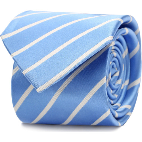 Vêtements Homme Noeud Papillon En Soie Blanche Suitable Cravate Soie Bleu Rayé Bleu