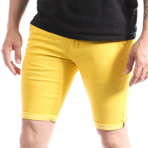 Vêtements Homme Shorts / Bermudas Knot striped organic-cotton T-shirto MB-VAREN-2 Jaune