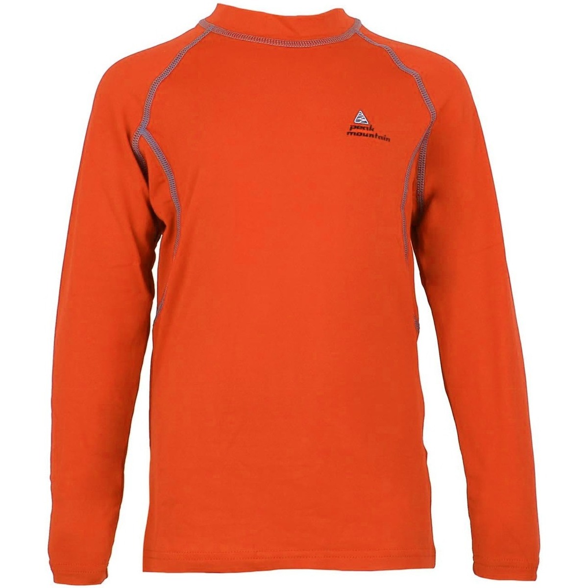Vêtements Garçon T-shirts manches longues Peak Mountain Top technique garçon ECANJO Orange