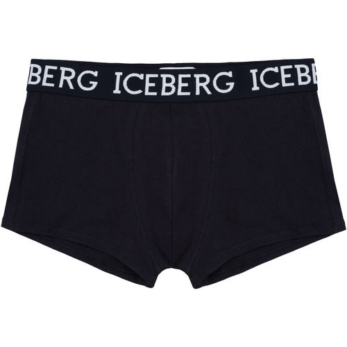 Sous-vêtements Homme Boxers Iceberg Underwear Lot de deux noir Noir
