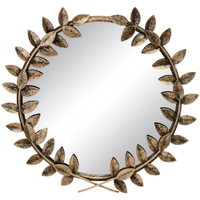Voir toutes les nouveautés Miroirs Ixia Miroir mural en métal doré patiné Doré