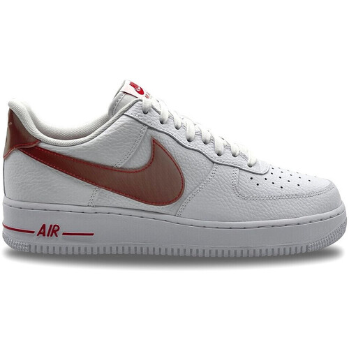 Nike Air Force 1 Low '07 Jumbo Swoosh Blanc Blanc - Chaussures Baskets  basses Homme 146,95 €
