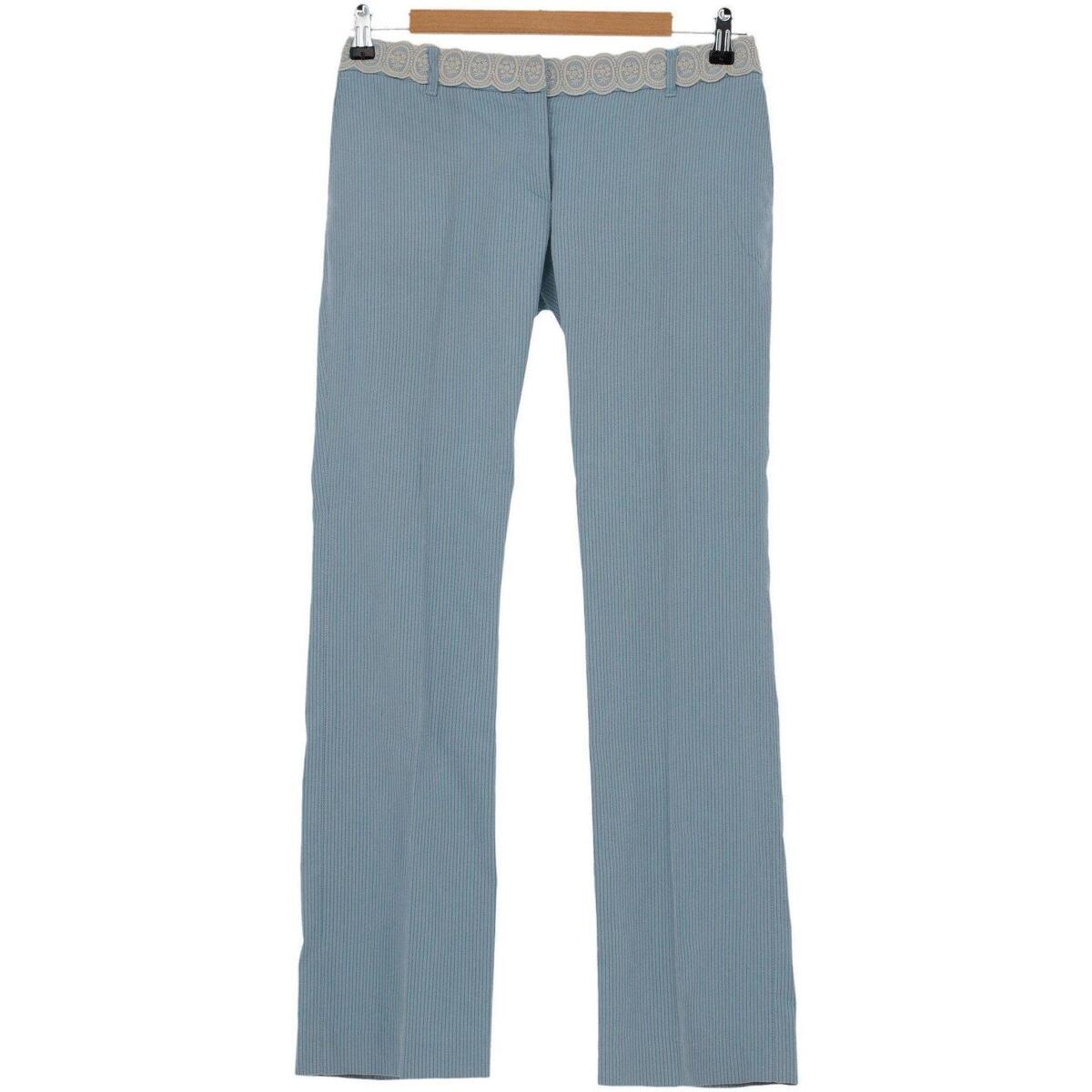 Vêtements Femme Pantalons Paul & Joe Pantalon droit en coton Bleu