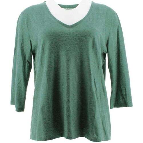 Vêtements Femme Débardeurs / T-shirts sans manche Majestic Filatures T-shirt en lin Vert
