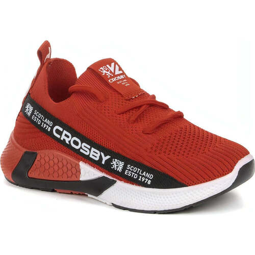 Chaussures Garçon Baskets basses Crosby red casual closed sport shoe Rouge