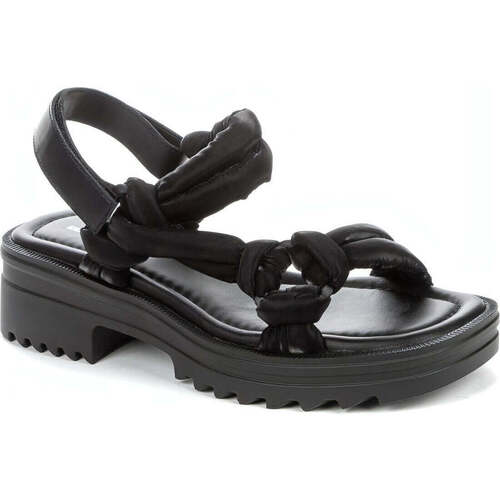 Chaussures Femme Sandales sport Keddo black casual open sandals Noir