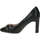 Chaussures Femme Escarpins Caprice black nappa elegant closed pumps Noir