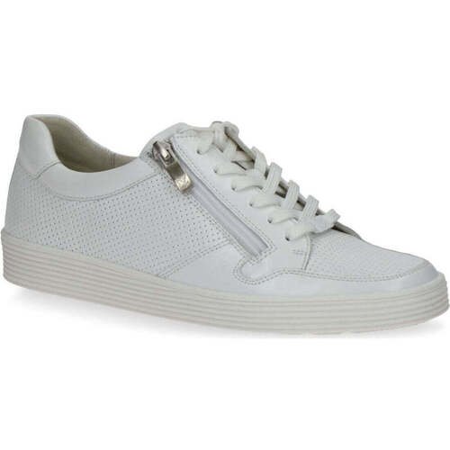 Chaussures Femme Baskets basses Caprice white nappa casual closed sport shoe Blanc