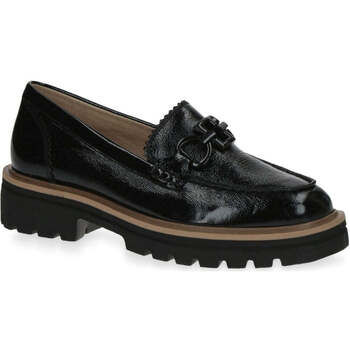 Chaussures Femme Mocassins Caprice black naplak casual closed loafers Noir