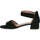 Chaussures Femme Sandales sport Caprice black suede elegant open sandals Noir