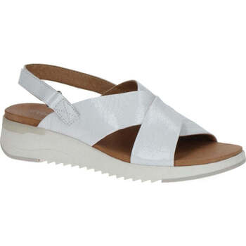 Caprice white naplak casual open sandals Blanc