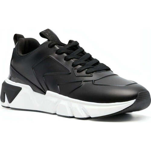 Chaussures Homme Baskets basses Calvin Klein whiteS hooded low top lace up lth hf Noir