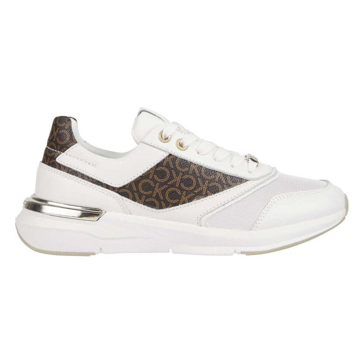 Chaussures Femme Baskets basses Calvin Klein Jeans flexi runner mono sport shoe Blanc