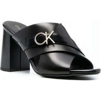 Chaussures Femme Sandales sport Calvin Klein JEANS mois x slide sandal 85 w/hw Noir