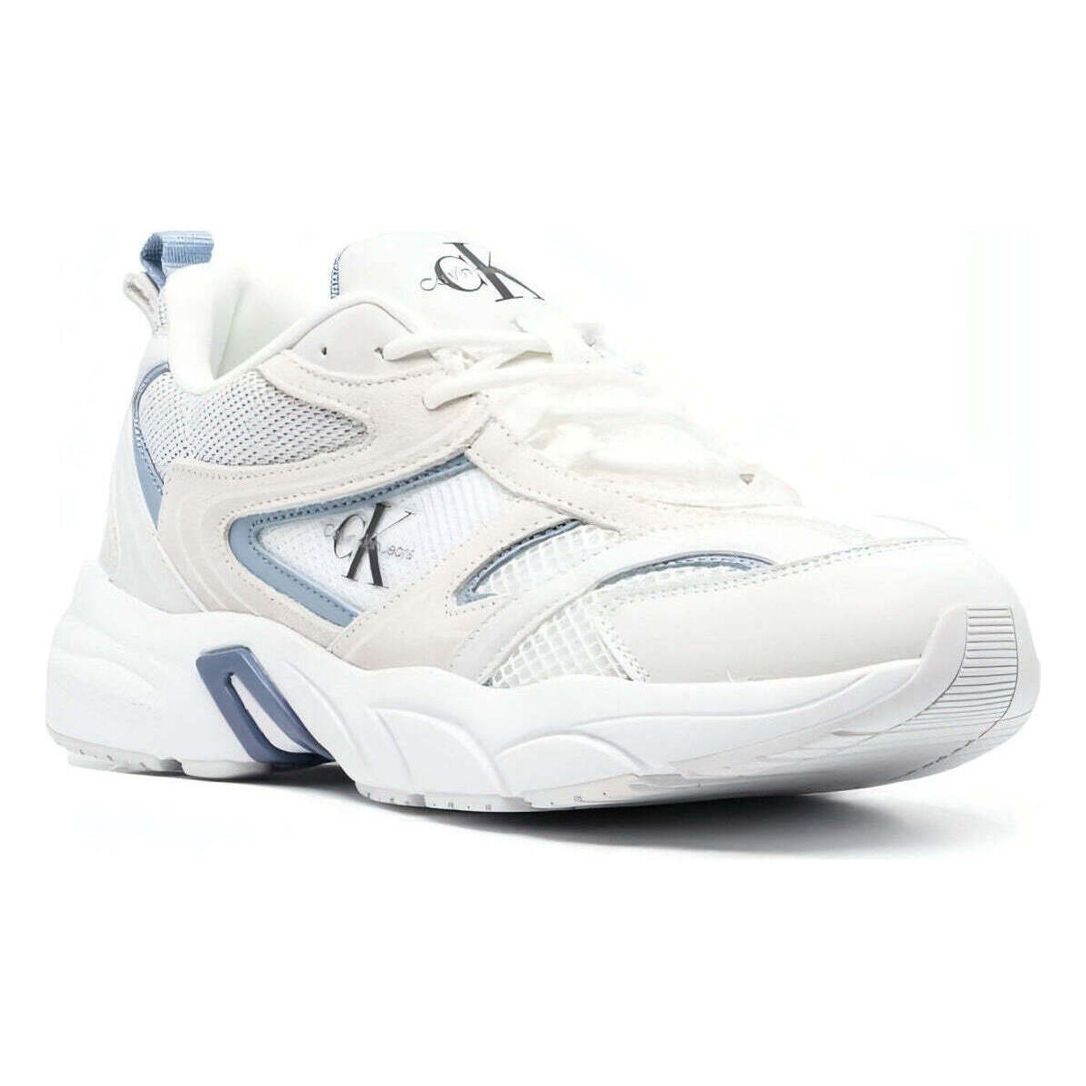 Chaussures Homme Baskets basses Calvin Klein Jeans retro tennis su-mesh trainers Blanc