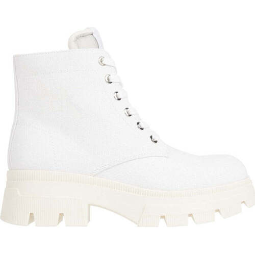 Chaussures Femme Green Dress For Girl With Logo Jeans chunky boot Blanc