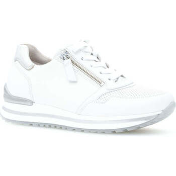 Gabor weiss, silber(perf) casual closed sport shoe Blanc