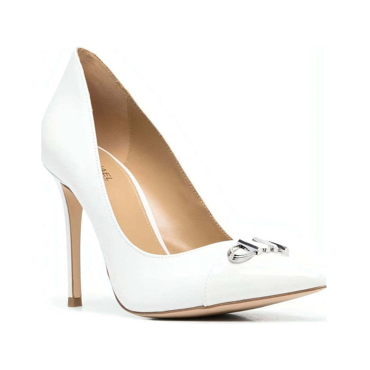Chaussures Femme Escarpins MICHAEL Michael Kors parker leather pump Blanc