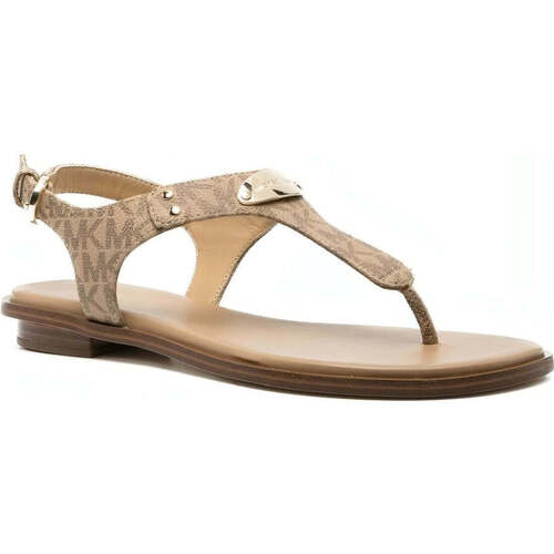MICHAEL Michael Kors mk plate thong sandals Marron - Chaussures Sandale  Femme 153,33 €
