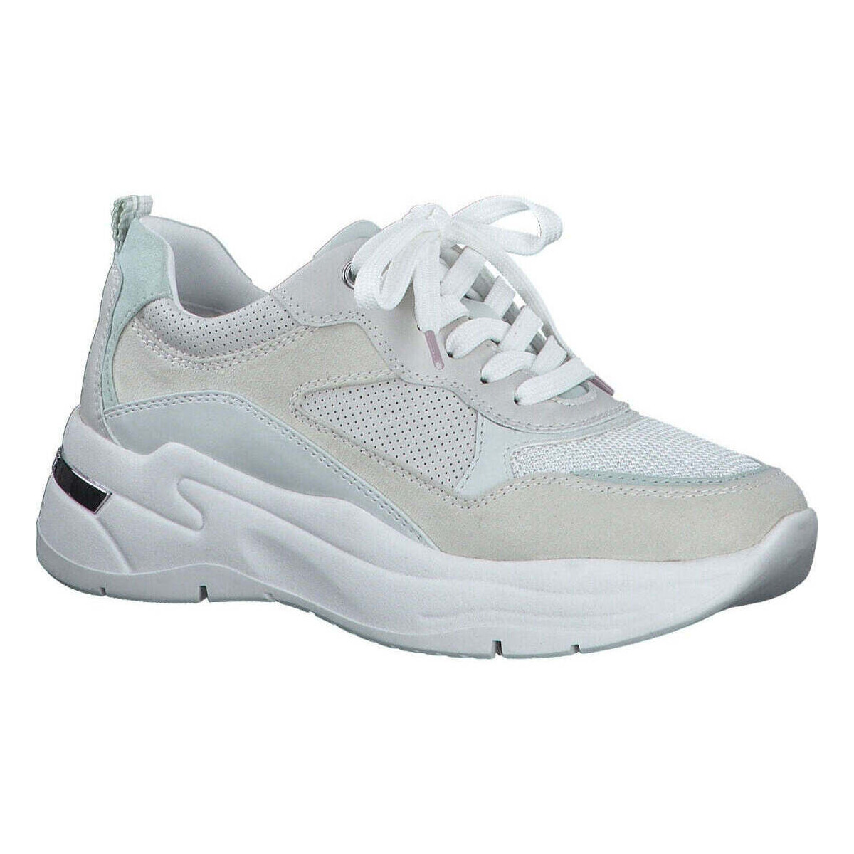 Chaussures Femme Baskets basses Marco Tozzi white leisure closed sport shoe Blanc