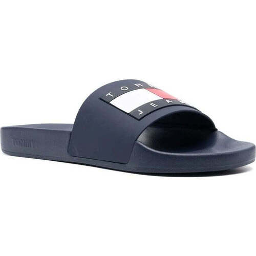 Chaussures Homme Tongs Tommy Jeans twilight navy casual open pool slide Bleu