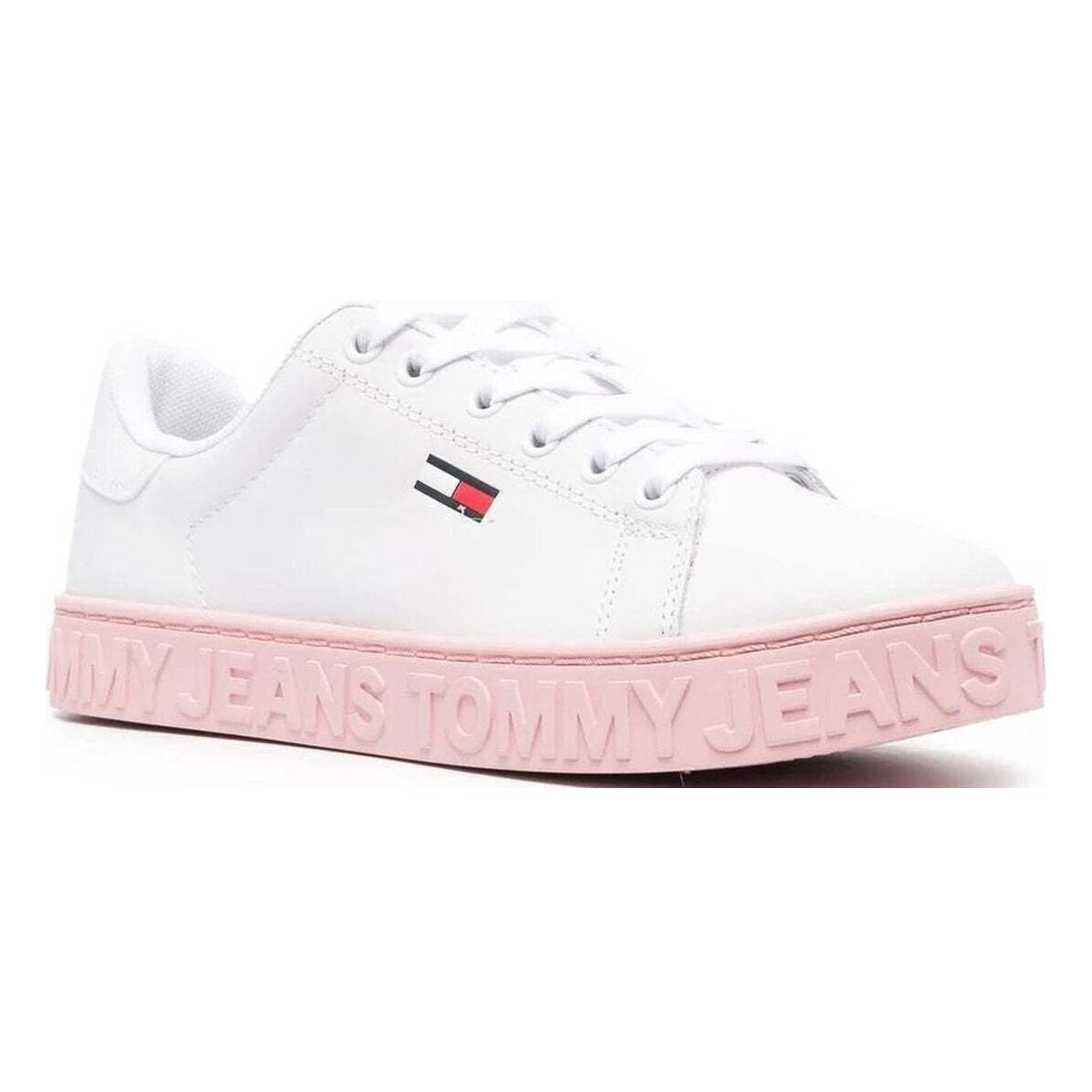 Chaussures Femme Baskets basses Tommy Jeans cool sneaker season Rose