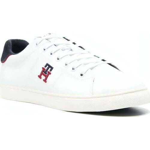 Chaussures Homme Baskets basses Tommy Hilfiger core vulc varsity monogram trainers Blanc