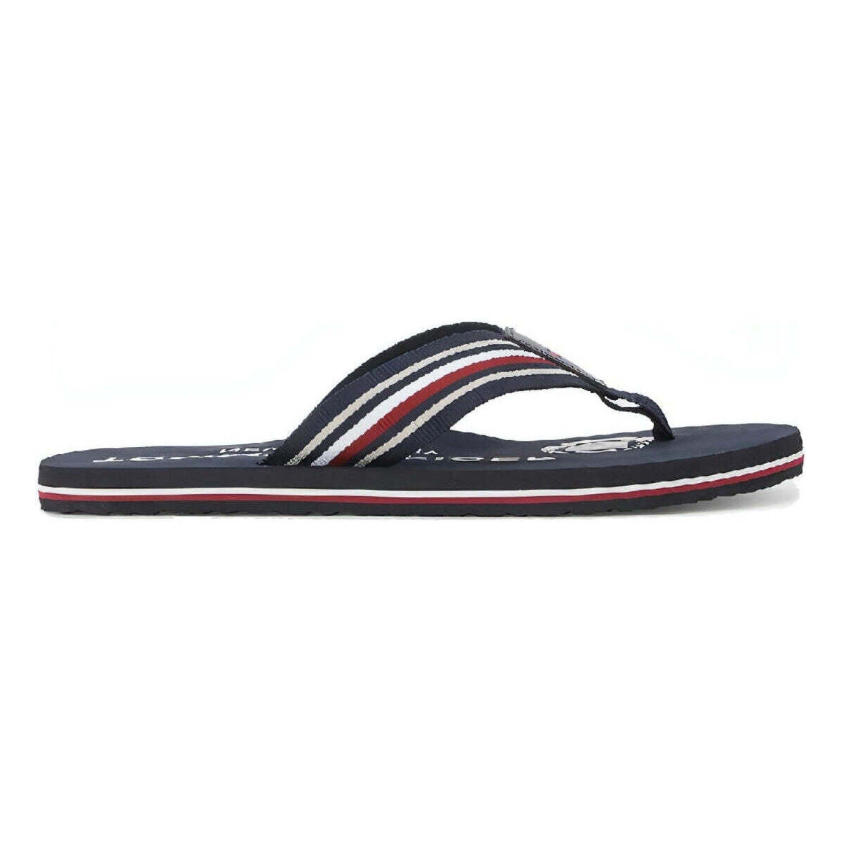 Chaussures Homme Tongs Tommy Hilfiger corporate stripes beach sandal Bleu