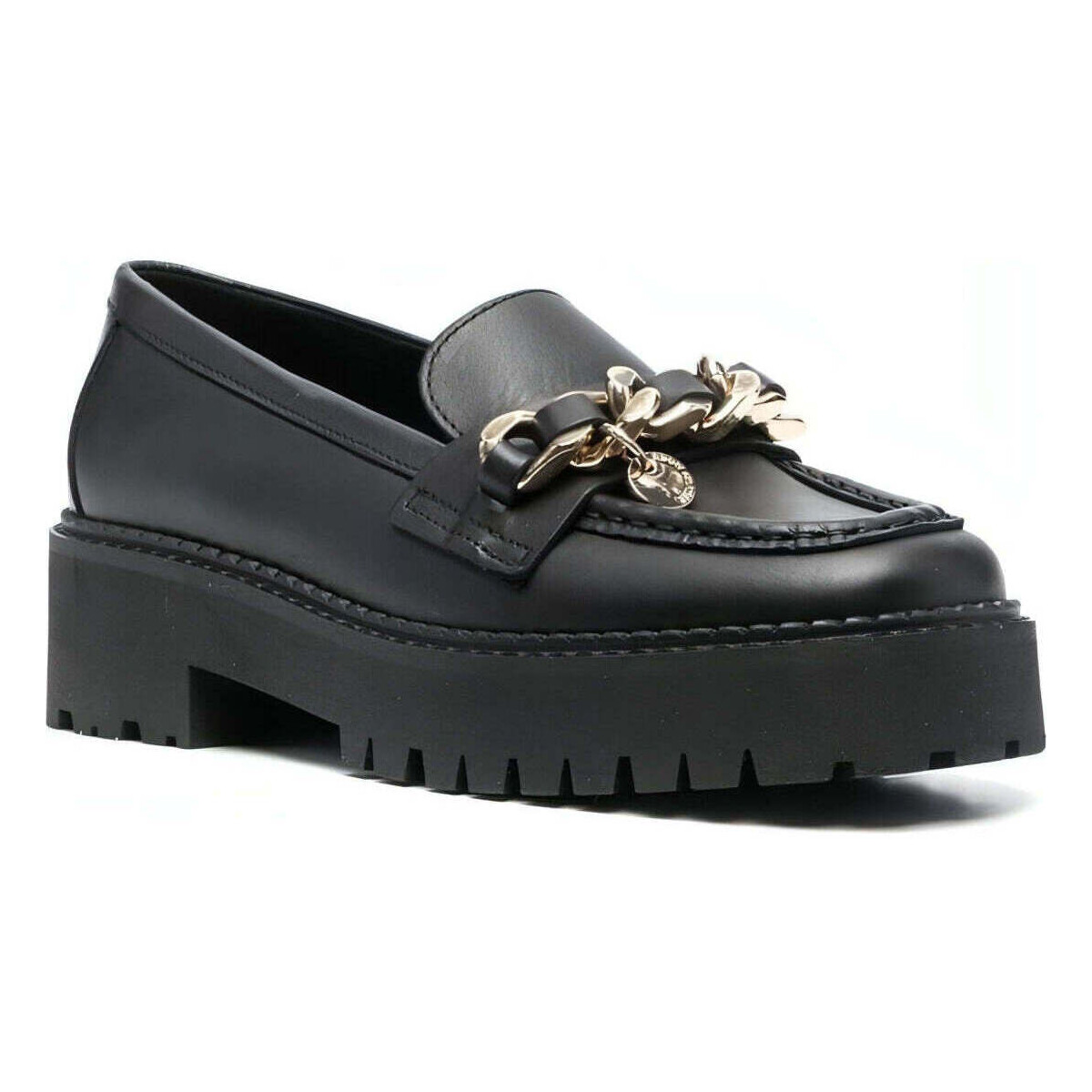 Chaussures Femme Mocassins Tommy Hilfiger chain chunky loafer Noir