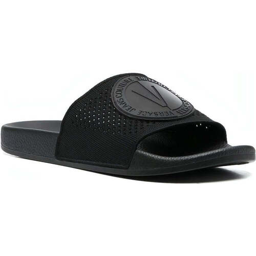 Chaussures Homme Chaussons Versace Gucci Jeans Couture fondo slide slippers Noir