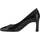 Chaussures Femme Ballerines / babies Tamaris black leather elegant closed formal Noir